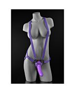 Strap on arnés con pene dillio 16cm - morado