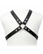 Body harness leather in garment lasic