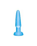 Basix Jelly mini anal plug 9 cm blue