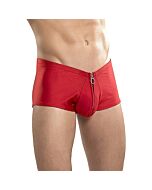 Male power boxer with red zipper