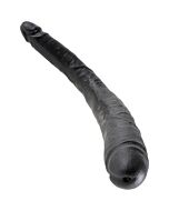 King double black cock dildo 406 cm