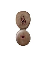 Cybersking fresh black anus and vaginal masturbator