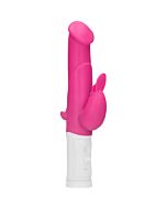 Vibrador conejito rampante con rotación - rosa