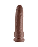 King cock 9 'realistic penis brown 229cm
