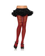 Leg Avenue tights with black and red stripes