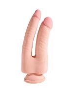 King cock - pene realístico doble - triple densidad 24x8cm