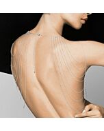 Magnifique â· joya de cadenas metãlicas para hombros y espalda plateada