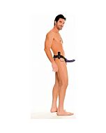 Fetish hollow harness vibrator for him and her lilac 14cm