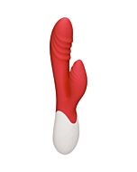 Sunburst - vibrador rampante con calor - rojo