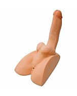 Rock hard cyberskin - ass masturbator with erect penis