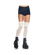Leg avenue socks lace ruched ivory
