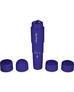 Stimulator with interchangeable heads violet
