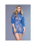 Leg avenue blue floral lace