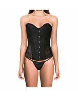 Corset golden border negro