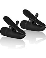 Nipple clamps with black vibrator