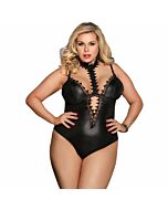 Subblime queen plus teddy estilo fetish cuello halter