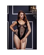 Baci plus black fishnet body with cleavage