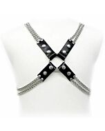 Leather chain body harness
