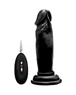 Real rock 007 100 black vibrator 15 cm realistico