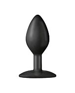 The minis spade medium black anal plug