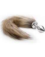 Ouch anal plug foxtail silver 75cm
