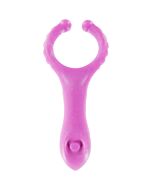 Penis ring with clitoral stimulator lila