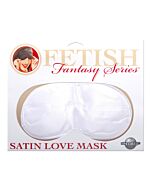 Fetish fantasy white satin mask