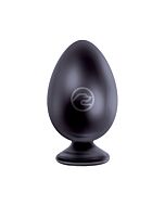 Beginners black ass plug egg 9 cm