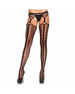 Leg avenue black stockings with garters exclusive