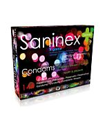 Saninex preservativos x game punteado 144 uds