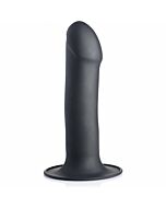 Flexible silicone dildos - black