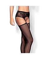 Obsessive S307 stockings with black garters s / m / l