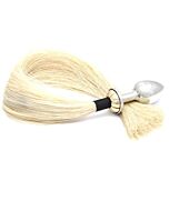 Rosebuds tailbud anal plug with tail blond 61cm