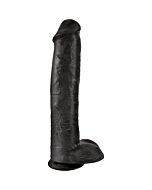 King Cock Realistic Black 38cm Dildo