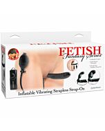 Fetish fantasy series inflatable double harness with vibrator