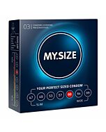My size 60 mm 3 pcs condoms