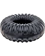 Ribbed anillo negro