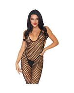 Leg avenue crochet mesh network type and footless halter neckline