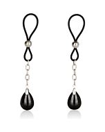 Glass pendants for black nipples