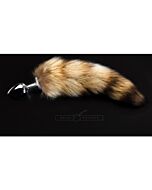 Silver plug with tail - l