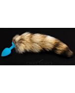 Blue silicone plug with glue - s