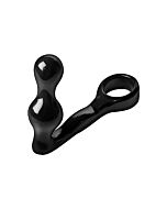 The spire - anillo con plug negro