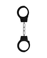 Black metal handcuffs