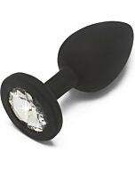 Diamond booty jewel - silicone plug - small