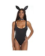 Bunny teddy costume - black