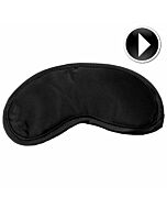 Sex & michiez black satin eye mask blinfold