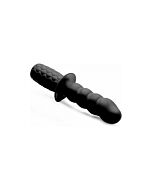 The handler 10x plug vibrador de silicona negro