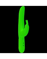 Posh bounding pink bunny