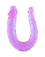 Penis with two heads flexible gelatin