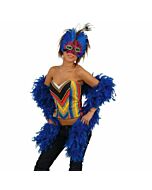 Boa feathers azul183 cm